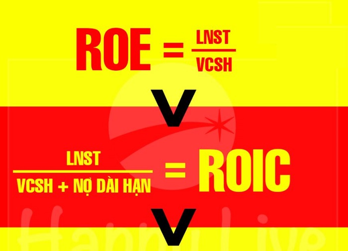 Sự khác biệt giữa ROIC và ROE
